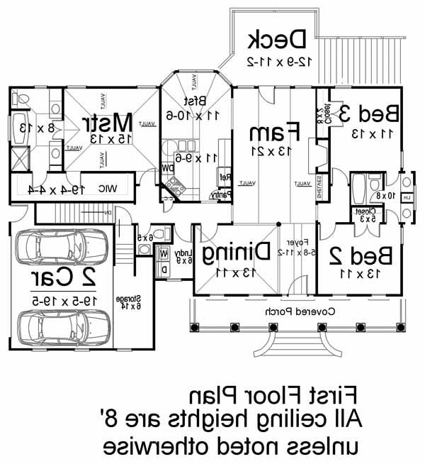 1st Floor Plan image of Hartridge House Plan